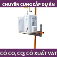 Bộ khung cẩu tời cục nóng điều hòa (khung cẩu + tời quay tay tự hãm màu vàng), mới 100%, bảo hành 1 năm (VP)