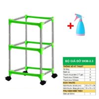 Bộ khung giá Khay trồng rau mầm thủy canh 0KM, Gồm Giá đỡ, Bình xịt