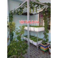 bộ khung giàn trồng bầu bí (cao 1.7m x Dài 1.6m x rộng 80cm)