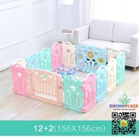 Bộ Khung quây Cũi quây  bóng bằng nhựa HDPE cao cấp an toàn Size 156x156x62 Cm