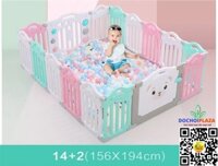 Bộ Khung quây Cũi quây  bóng bằng nhựa HDPE cao cấp an toàn Size 156x194x62 Cm