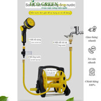 Bộ khung rulo hỗ trợ cuộn dây nước 35m, ống nước, vòi nước, dây bình bơm, dây điện và dây cáp