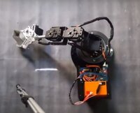 Bộ khung thép cánh tay robot điều khiển mô hình với 6 bậc tự do