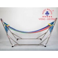 Bộ khung và võng inox  Ngọc Hoàng Thuyền Rồng , lưới võng chắc chắn thương hiệu võng giường Ngọc Hoàng - khung inox và lưới
