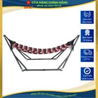 Bộ khung võng BAN MAI  khung võng sắt sơn tĩnh điện P32 Lưới dày số 9 in họa tiết sọc cán nhựa 40cm