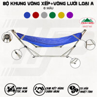 BỘ KHUNG VÕNG XẾP THÁI SƠN ỐNG TRÒN (CHẤT LIỆU INOX) + VÕNG LƯỚI