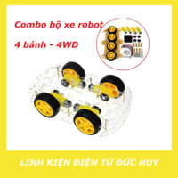 BỘ KHUNG XE ROBOT 4 BÁNH 4WD - MICA, ĐẦY ĐỦ PHỤ KIỆN
