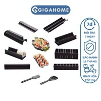 Bộ Khuôn Dụng Cụ Làm Sushi, Cơm Cuộn GIGAHOME 10 Món Tiện Lợi, Nhanh Chóng 3778