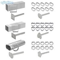 Bộ khuôn ép bánh quy cc Bộ khuôn bánh quy hình dạng khác nhau bằng thép không gỉ