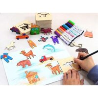 Bộ khuôn gỗ tập vẽ