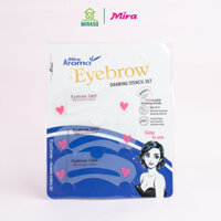 Bộ Khuôn Kẻ Chân Mày Mira Aroma Eyebrow Drawing Stencil Set C415 ( 3 miếng/ bịch)