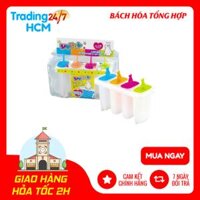 Bộ khuôn làm kem que nhựa 4 chiếc màu sắc INOMATA Nội địa Nhật Bản