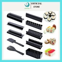 Bộ khuôn làm Sushi. Bộ khuôn làm Sushi Kimbap, cơm cuộn, trứng cuộn. ...(Tặng kèm dụng cụ hỗ trợ bằng gỗ)