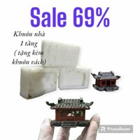 Bộ Khuôn silicon nhà 1 tầng ( tặng kèm khuôn vách) Dễ Làm