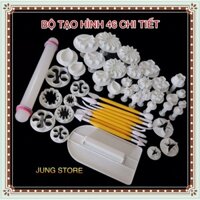 Bộ khuôn và dụng cụ tạo hình 46 chi tiết trang trí bánh bao, bánh mì, bánh trôi, fondan, nặn đất set M346