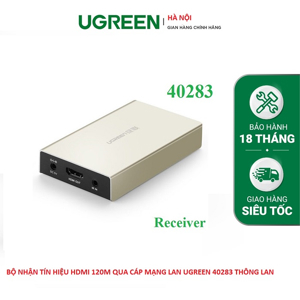 Bộ khuyếch đại HDMI qua cáp mạng Ugreen 40283 - 120M