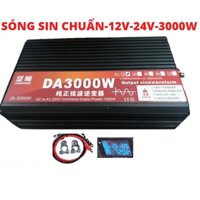 BỘ KICH ĐIỆN INVERTER 12V-24V Lên 220V 3000W SIN CHUẨN - DA-3000W