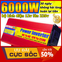 Bộ kích điện inverter 12V lên 220V năng suất 1200W Sóng Sine Chuẩn Bảo Hành 2 Năm