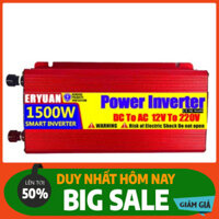 Bộ kích điện inverter ERYUAN ắc quy 12V Lên 220V1200W, 1500W, 2000W sóng Sin Chuẩn 2023
