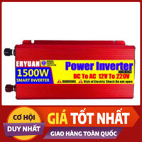 Bộ kích điện inverter ERYUAN ắc quy 12V,24V, 48V lên 220V 1500W sóng Sin Chuẩn 2023