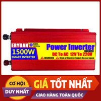 Bộ kích điện inverter ERYUAN ắc quy 12V,24V, 48V lên 220V 1500W sóng Sin Chuẩn BH 2 Năm (TOP BÁN CHẠY NHẤT SHOPEE)