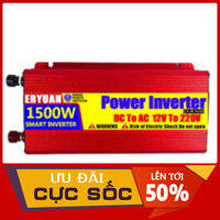Bộ kích điện inverter ERYUAN ắc quy 12V,24V, 48V lên 220V 1500W sóng Sin Chuẩn bh hai năm [Uy Tín]
