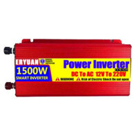 Bộ kích điện inverter ERYUAN ắc quy 12V,24V, 48V lên 220V 1500W sóng Sin Chuẩn 2023