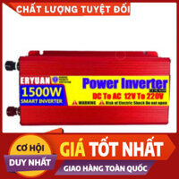 Bộ kích điện inverter ERYUAN ắc quy 12V,24V, 48V lên 220V 1500W sóng Sin Chuẩn Bảo Hành 2 Năm