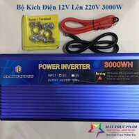 Bộ kích điện MAXI 12V lên 220V 3000W - Công suất ổn định, chuẩn 50Hz - Chuyên dùng cho acquy