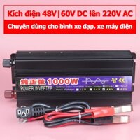 Bộ kích điện Power Inverter biến tần chuẩn dùng cho xe máy xe đạp điện 48V 60V lên 220V sóng Sin
