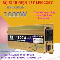 Bộ kích điện sine chuẩn 1600W 12V, 24V, 48V, 60V, 72V