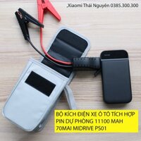 Bộ kích điện xe ô tô khẩn cấp  mAh Xiaomi 70Mai Midrive PS01 tích hợp pin dự phòng 11100