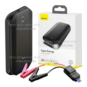 Bộ kích nguồn dùng cho xe ô tô Baseus Super Energy Car Jump Starter（8000mAh, 5V/2.4A Power Bank, Car Battery Booster 12V Starting Device ）