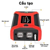 Bộ kích nổ - Bộ kích nguồn ô tô High Power 82800 mAh kiêm sạc dự