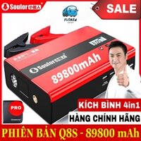 Bộ kích nổ kiêm bơm lốp ô tô Soulor đa năng cao cấp, Máy kích bình acquy, kèm bơm hơi 4 in1 chính hãng bảo hành 12 tháng