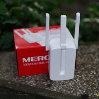 Bộ kích sóng wifi 3 râu Mercusys (wireless 300Mbps) cực mạnh,kích sóng wifi,kich wifi,cục hút wiif,VDS shop