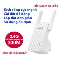 ↂ﹉┇Bộ kích sóng wifi 300M, cục wi fi 2 râu 3 xuyên tường, câu mạng mở rộng oai phai tenda, mercury, totolink ex200