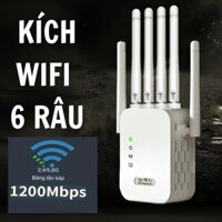Bộ kích sóng wifi 6 râu tốc độ 1200Mbps, Kích sóng wifi phát xuyên tường 5G cực mạnh