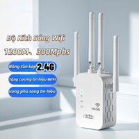 Bộ kích sóng wifi LAMJAD KS1 4 râu tốc độ 300mbps phát xuyên tường kết nối xa sóng mạnh