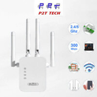 Bộ kích sóng wifi LEANO 4 râu tốc độ 300Mbps thế hệ mới 2024, Kích sóng wifi phát xuyên tường cực mạnh cực bền có BH