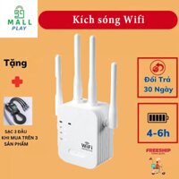 Bộ kích sóng wifi LEANO 4 râu tốc độ 300Mbps thế hệ mới 2025, Kích sóng wifi phát xuyên tường cực mạnh cực bền có BH