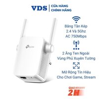 Bộ kích sóng wifi TP-Link RE205 băng tần kép 2.4 và 5ghz, cục hút mở rộng wifi chuẩn AC 750Mbps VDS SHOP