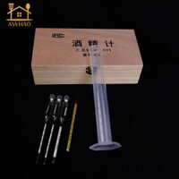 Bộ kiểm tra đo nồng độ cồn Hydrometer, Nhiệt kế Máy đo nồng độ cồn tại nhà cho rượu Vodka