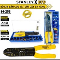 Bộ kìm bấm cos đa năng, tuốt cắt dây điện STANLEY Mỹ | Kìm cắt bu lông, tuốt dây điện thép hợp kim siêu bền 84-253