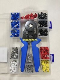 BỘ KÌM BẤM COS VUÔNG 4 CẠNH C-MART B0491-1004 KÈM 1200 ĐẦU COS CÁC LOẠI