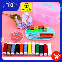 Bộ Kim Chỉ Khâu Vá Đa Năng Amalife - Tặng Kèm Nhiều Phụ Kiện màu ngẫu nhiên