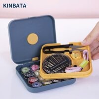 Bộ kim chỉ may vá đa năng mang theo KINBATA Nhật Bản, thiết kế nhỏ gọn tiện lợi, đầy đủ các loại chỉ