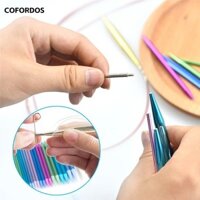 Bộ kim đan COFORDOS, Móc móc có thể hoán đổi cho nhau bằng nhựa nhôm, Đồ dùng đan nhiều màu Dụng cụ đan móc áo len len len