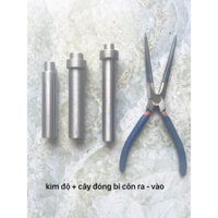 Bộ kìm độ dài + cây đóng bi , bạc đạn côn xe ga ra, vào