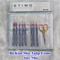 Bộ Kim Móc Tulip Etimo size nhỏ màu xanh